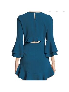 slim fit dress slacks Lady Black Tie - Khaleesi Dress - Emerald Green - Lace Dress with Fringe main image 0